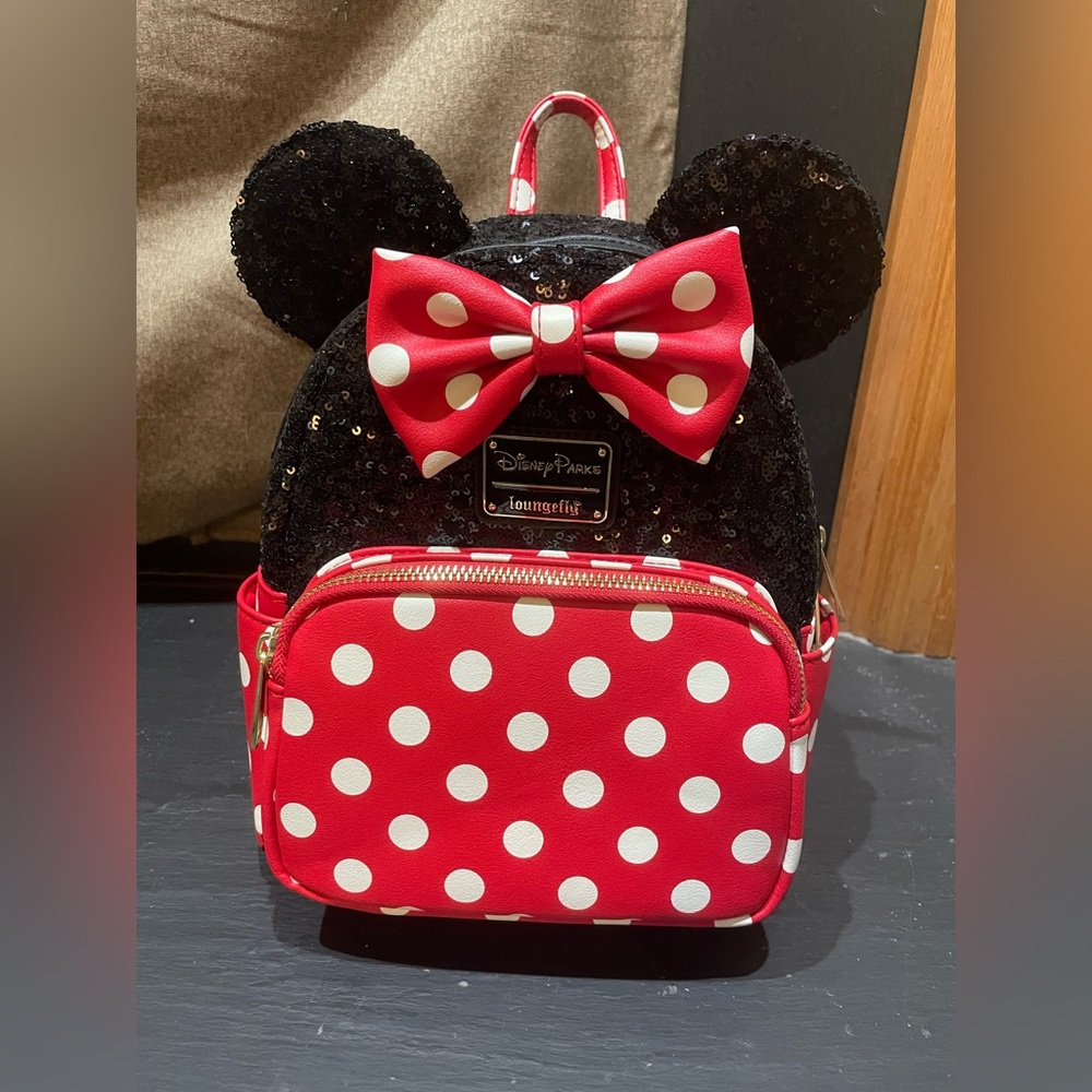 Disney Parks Exclusive Loungefly Minnie Mouse Backpack